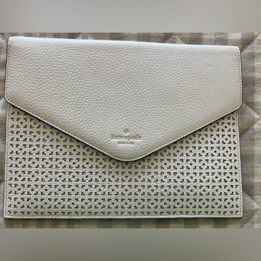 White Kate Spade clutch